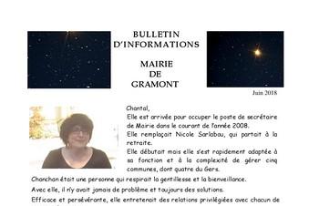 Bulletin communal Gramont juin 2018