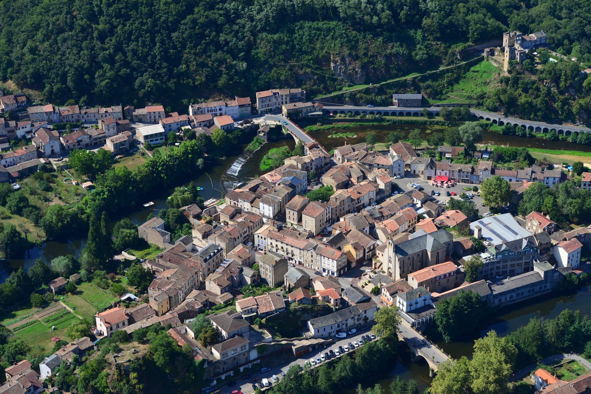 Vue aérienne de Laguépie